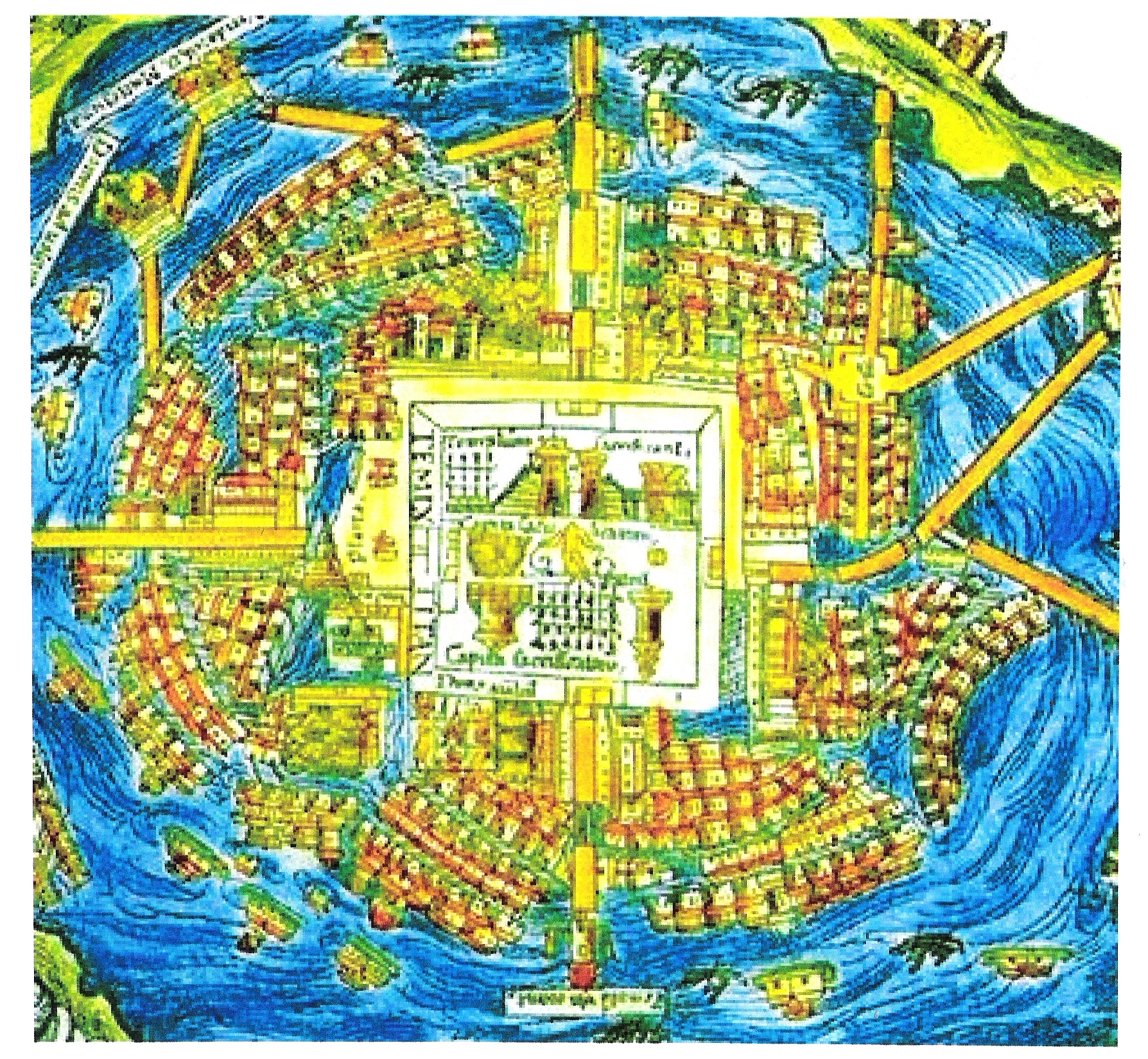 Mexico City in 1519CE